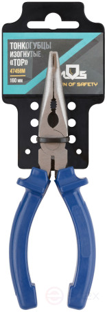 Curved pliers "Tor", tools. steel, plastic handles 160 mm