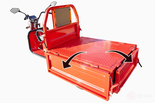 Грузовой электротрицикл Rutrike Амулет 1100 60V650W, серый