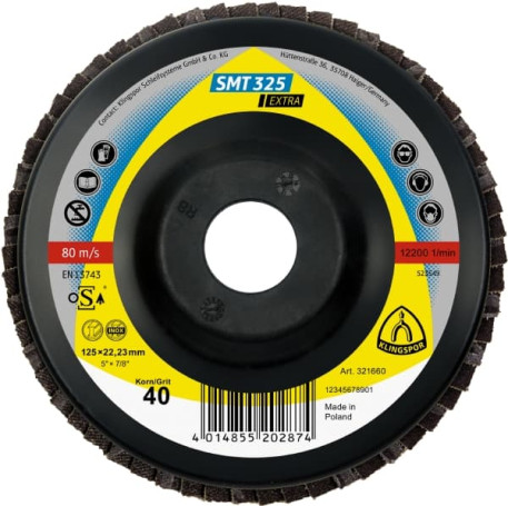 Лепестковый тарельчатый круг SMT 325 Extra, 125 x 22,23, 321660