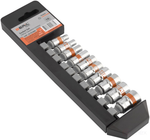 Set of 10pr heads (DR1/4 , 6RT, 4-13mm, holder) BERIL