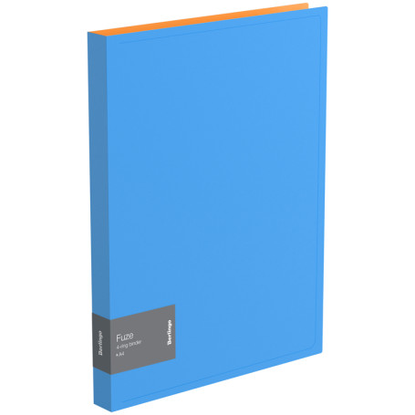 Folder on 4 Berlingo "Fuze" rings, 25 mm, 600 microns, blue