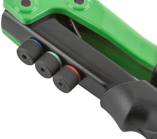 Заклепочник комбинированный Профи с поворотным механизмом 0-360 гр., для резьбовых заклепок М3-М6 и вытяжных заклепок 2,4-4,8 мм (270 мм), кейс