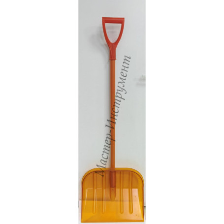 Snow shovel KOMI 460x400mm POLYCARBONATE with aluminum.black and white.