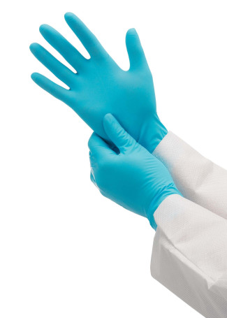 KleenGuard® G10 Nitrile Gloves Blue Nitrile - 24cm, single design for both hands / Blue /S (10 dispenser packs x 100 pcs.)