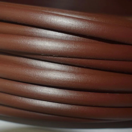Полиротанг TREVO серия LIDER, гладкий, 7мм, ПОЛУТРУБКА, каштан 5кг(500м)