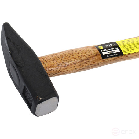 Молоток ER-30500: 500 гр., с деревянной рукояткой ЭВРИКА /1/24 NEW