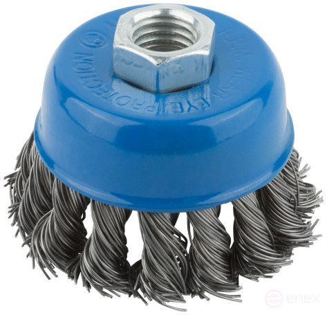 Bowl-type corkscrew, M14 nut, 65 mm twisted steel wire