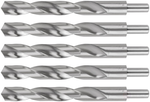 HSS metal drills, 118° sharpening angle, 20.0 x 205 mm, (5 pcs.)