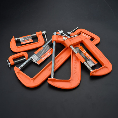 G-shaped reinforced clamp, 50 mm// HARDEN