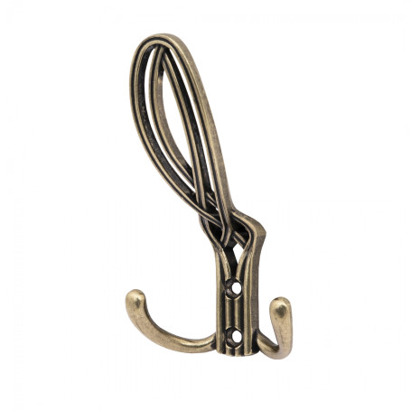 Hook metal three-horn metal PALAZZO antique brass AKS