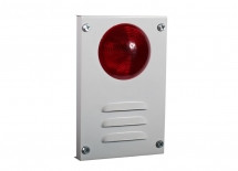 Combined light and sound annunciator in a stamped metal case MAYAK-220-K