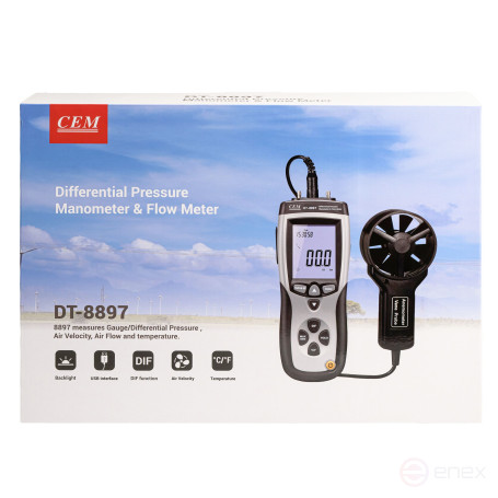 DT-8897 Анемометр - дифференциальный манометр