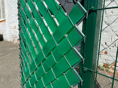 Fence tape 48mm length 50m green without clips