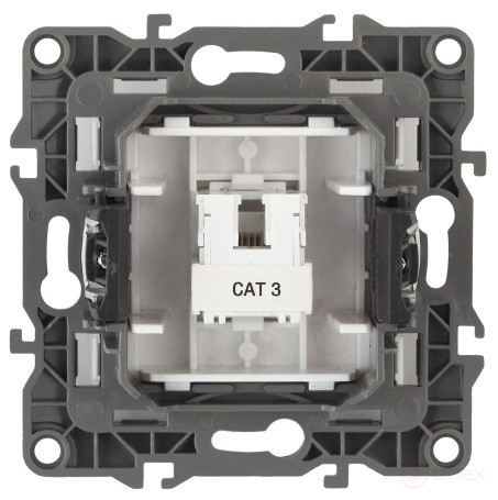Розетка ЭРА Серия 12 12-3105-01 телефонная RJ11 IP20 белый