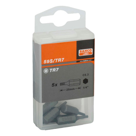 3 x TR7 Bits 25 mm 1/4