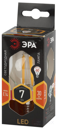 LED ERA Lamp F-LED P45-7W-827-E14 7W Filament Ball Warm White Light E14