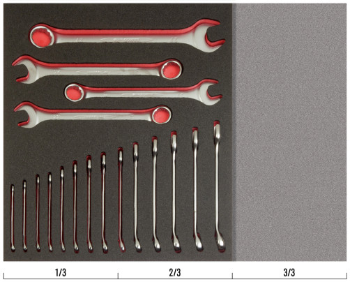 Fit&Go Set of combined wrenches in a 6 - 27 mm, 18 pcs