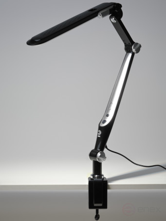 Настольный светильник ЭРА NLED-496-12W-BK светодиодный на струбцине черный