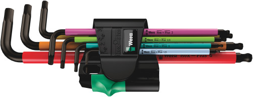 950/7 Hex-Plus Multicolour Magnet BlackLaser 1 Набор Г-образных ключей, с шаром, магнит, 1.5 - 6.0 мм, 7 предметов