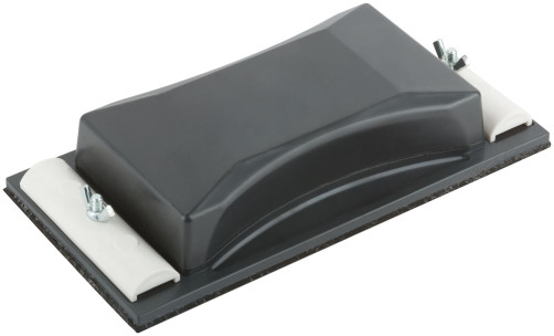 Holder d/sandpaper.bum. plastic with metalclamp, black 210x105 mm