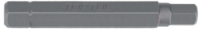 Бита 10 мм шестигранная HEX 8 мм L=75 мм TOPTUL FSDB1208