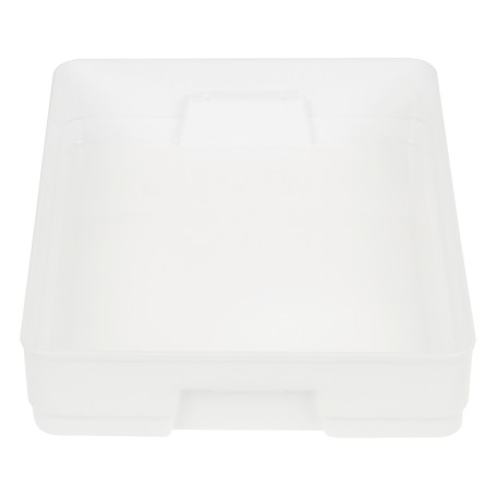 Контейнер для документов СТАММ А4, 260*350*65мм, с защелками, белый