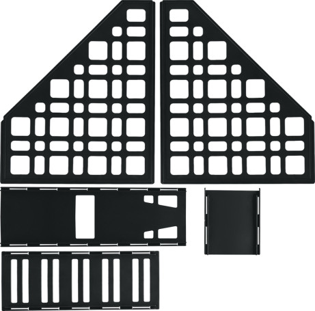 Лоток для бумаг вертикальный СТАММ, сборный, черный