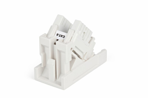 SIP2K-C6-M45-22.5 Socket (insert) 45x22.5 (analog Mosaic) with an inclined module RJ-45 category 6