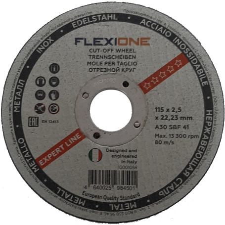 Отрезной круг металл/нержавейка 115х2,5х22,23 A30 SBF 41 Flexione Expert