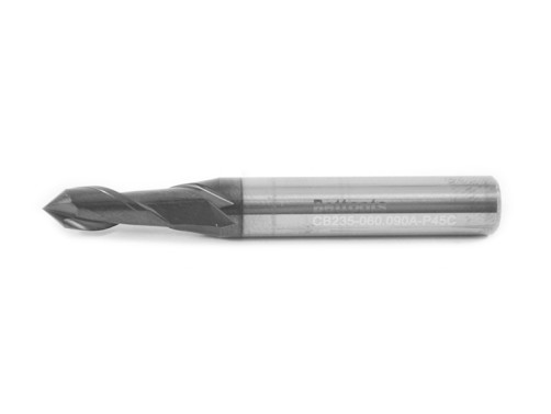 Multifunctional carbide end mill 6 x 12 x 60 angle=90gr P45C Z=2 c/x dx=8 CB235-060.090A-P45C Beltools