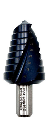 Сверло 3409 ступенч. M35 TiALN (20-34 мм, 8 ст) хв. 13 мм 1/10