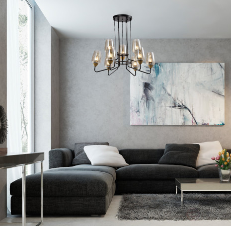 Люстра Rivoli Gera 4065-209 9 х E27 40 Вт дизайн