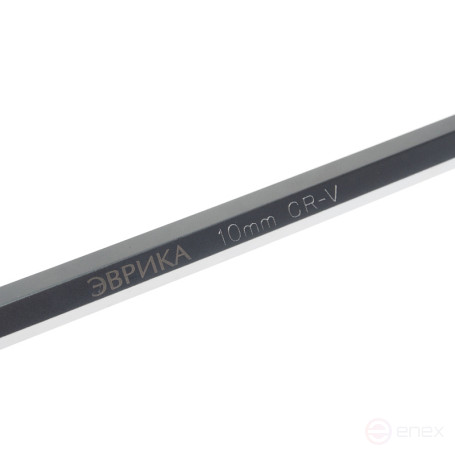 Ключ шестигранный 10мм ER-76510XL: Г-образный экстрадлинный с шаром ЭВРИКА /1/8/16