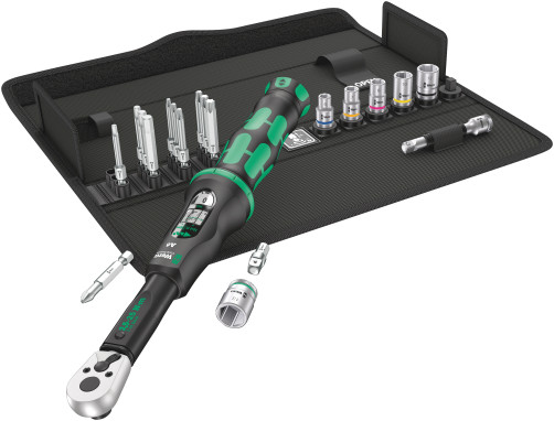 Click-Torque A 6 Set 1 Set of bits and end heads with a torque wrench, 20 items
