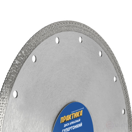 Diamond disc turbocharged PRACTICE "Super thin" 180 x 25.4/22 mm, thickness 1.8 mm, porcelain stoneware (1 pc.) (640-025)