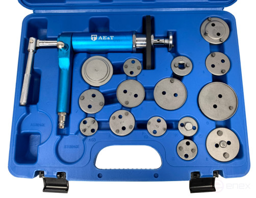Инструмент сведения тормозных цилиндров пневматический (16 предметов) TA-B1075 AE&T
