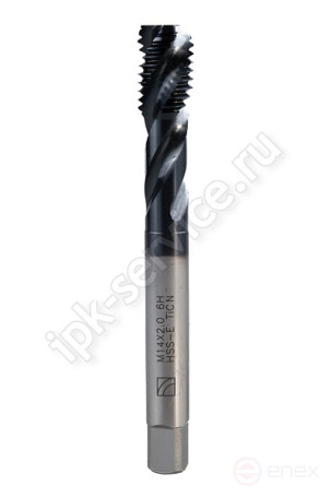 Метчик машинный с винтовой канавкой М10*1,5 осн Р6М5К5 TiCN DIN371