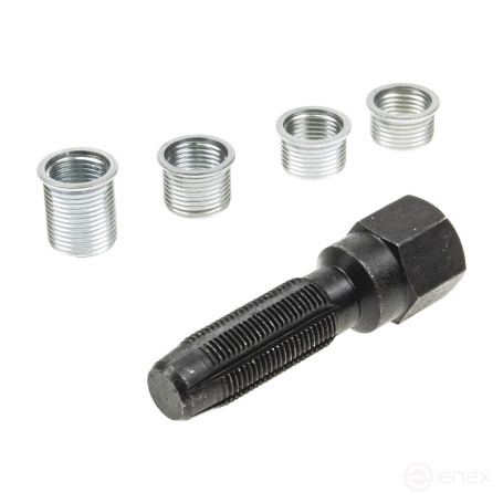 Набор слесарный ER-86740 для восстановления резьбы свечи зажигания 5пр. ЭВРИКА /1/15/60/50