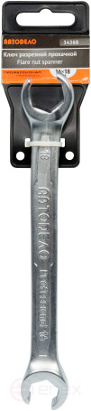 Ключ разрезной (прокачной) 16*18 АвтоDело PRO (34368)