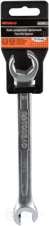 Ключ разрезной (прокачной) 17*19 АвтоDело PRO (34369)