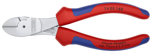 Бокорезы особ. мощн., рез: провол. ср. Ø 3.4 мм, твёрд. Ø 2.5 мм, роял. струна Ø 2 мм, L-160 мм, хром, 2-к ручки