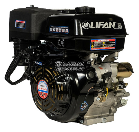 Двигатель Lifan 190FD-L, вал 25мм, катушка 18 Ампер