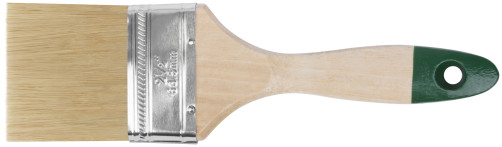 Flute brush "Hard", natural light bristles, wooden handle 2.5" (63 mm)