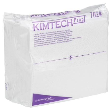 KIMTECH PURE* Wipes - Folded in 1/4 / White (12 Packs x 35 sheets)