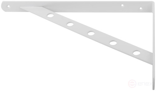 Уголок-кронштейн усиленный белый 300х225 мм