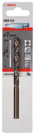 Свёрла по металлу HSS-Co , DIN 338 7 x 69 x 109 mm, 2608585858