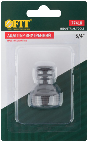 Adapter internal plastic 3/4";
