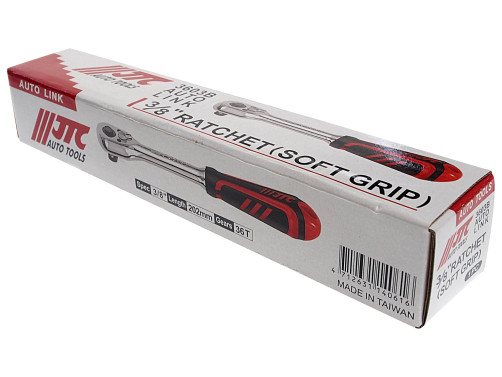 Ratchet 3/8" 36-prong with rubber handle, length 202mm JTC /1/50