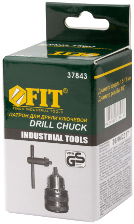 Chuck for drill key 1/2" - 13 mm (with key T-mod.)