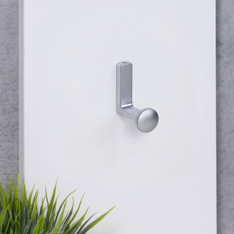 Крючок меб. однорожковый мет. KING хром матовый AKS